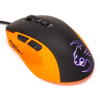 Мишка ROCCAT Kone Pure Color - Inferno Orange, лазерна (200-8200dpi), подсветка, макроси, USB | JAR Computers ROCCAT Kone Pure Color - Inferno Orange
