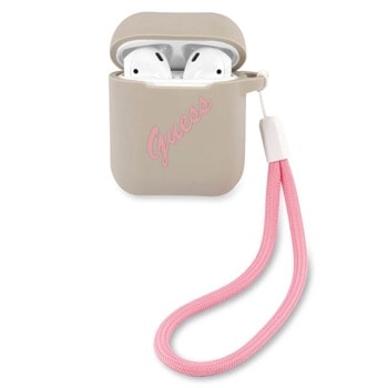Защитен калъф Guess Vintage Silicone за Apple Airpods / Apple Airpods 2, сив | JAR Computers Guess Vintage Silicone GUACA2LSVSGP