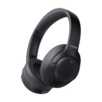 Слушалки Canyon OnRiff 6 ANC, безжични/жични, Bluetooth, Jack 3.5mm, микрофон, шумопотискащи, до 25 часа време на работа, черни | JAR Computers Canyon OnRiff 6 ANC Black CNS-CBTHS6BK