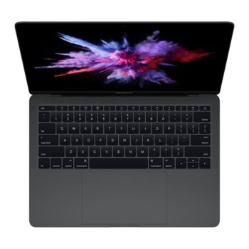 Лаптоп Apple MacBook Pro 13(MPXV2ZE/A)(сив), двуядрен Kaby Lake Intel Core i5-7267U 3.1/3.5GHz, 13.3" (33.78 cm) WQXGA Retina дисплей(Thunderbolt 3), 8GB LPDDR3, 256GB SSD, 4x Thunderbolt 3, сензорен бар, MacOSX Sierra, 1.37 kg | JAR Computers Apple MacBook Pro 13 MPXV2ZE/A