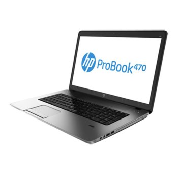 Лаптоп 17.3" (43.94 cm) HP ProBook 470 G2 (K9J33EA), дву-ядрен Broadwell Intel Core i5-5200U 2.2/2.7GHz, HD+ LED Display & AMD Radeon R5 M255 2GB (HDMI), 8GB, 750GB HDD, fingerprint, 2x USB 3.0, Free DOS, 2.84 kg, 2 г. гаранция | JAR Computers 17.3 HP ProBook 470 G2 (K9J33EA)
