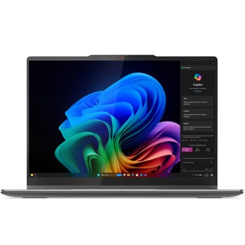 Лаптоп Lenovo Yoga 7 2-in-1 14ILL10 (83JQ001NBM)(сив), осемядрен Intel Core Ultra 7 258V 2.2/4.8 GHz, 14" (35.56 cm) WQXGA+ OLED 1100nits 120Hz Dolby Vision Touch Display, (HDMI), 32GB LPDDR5X, 1TB SSD, 2x USB4, Windows 11 Home | JAR Computers Lenovo Yoga 7 2-in-1 14ILL10 83JQ001NBM