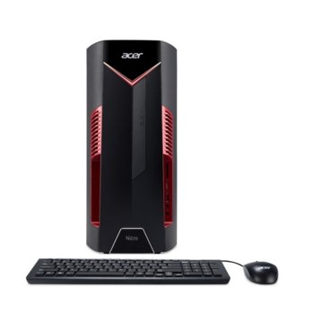 Настолен компютър Acer Nitro N50-600 (DG.E0MEX.087), шестядрен Coffee Lake Intel Core i5-9400F 2.9/4.1 GHz, GeForce GTX1650 4GB, 8GB DDR4, 256GB SSD & 1TB HDD, 1x USB Type-C, Endless OS | JAR Computers Acer Nitro N50-600 DG.E0MEX.087
