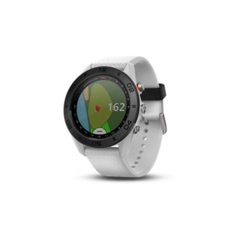 Смарт часовник Garmin Approach S60, предназначен за голф, 1.2" (3.4 cm) сензорен дисплей, 1GB Flash памет, Bluetooth, до 10 часа време за работа, бял image