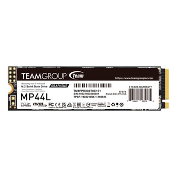 Памет SSD 500GB TeamGroup MP44L, PCIe NVMe, M.2 (2280), скорост на четене до 4800MB/s, скорост на запис до 4400MB/s | JAR Computers TeamGroup MP44L M.2 PCIe 4.0 SSD TM8FPK500G0C101
