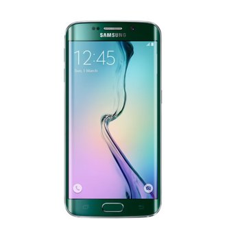Samsung Galaxy S6 Edge (зелен), 5.1" (12.95 cm) dual edge Super AMOLED дисплей, осем-ядрен (четири-ядрен Cortex-A53 (1.5GHz) & четири-ядрен Cortex-A57 (2.1GHz)), 3GB RAM, 32GB Flash памет, 16.0 & 5.0 MPix camera, Android, 132g | JAR Computers Samsung Galaxy S6 Edge green SM-G925FZGABGL