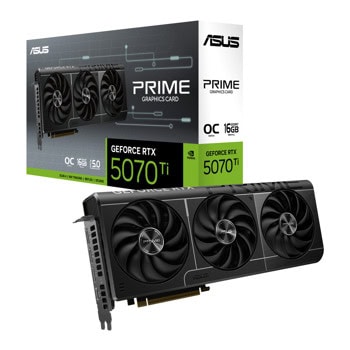 Видео карта Nvidia GF RTX 5070 Ti, 16GB, Asus Prime, OC, PCI-E 5.0, GDDR7, 256-bit, DisplayPort, HDMI | JAR Computers Asus GF RTX 5070 Ti Prime OC 90YV0MF0-M0NA00