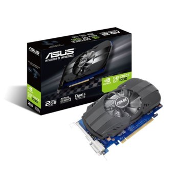 Видео карта Nvidia GeForce GT 1030, 2GB, Asus Phoenix GeForce GT 1030 OC Edition, PCI-E 3.0, DDR4, 64 bit, HDMI, DVI | JAR Computers Asus Phoenix GeForce GT 1030 OC edition 2GB DDR4