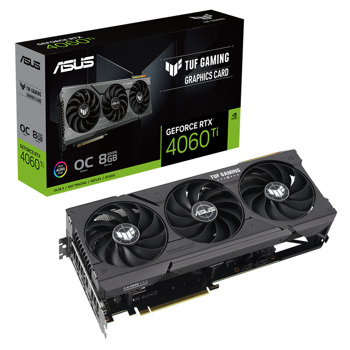 Видео карта Nvidia GF RTX 4060 Ti, 8GB, Asus TUF Gaming, OC, PCI-E 4.0, GDDR6, 128-bit, DisplayPort, HDMI | JAR Computers Видео карта Asus TUF Gaming GF RTX 4060 Ti OC