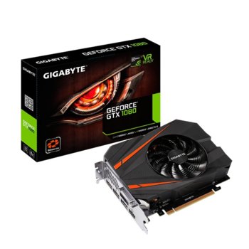 Видео карта Nvidia GeForce GTX 1080, 8GB, Gigabyte GTX 1080 Mini ITX 8G, PCI-E 3.0, GDDR5X, 256 bit, 3x DisplayPort, 1x HDMI, 1x DVI | JAR Computers Gigabyte GeForce GTX 1080 Mini ITX 8G