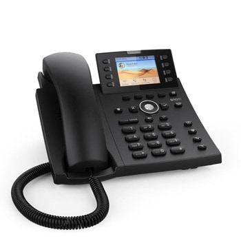 VoIP телефон Snom D335, 2.7" графичен TFT дисплей, 12 SIP акаунта, 2x 10/100/1000 Mbps LAN порта, PoE 802.3af клас 2, черен | JAR Computers Телефон Snom D335 00004390