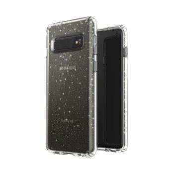 Speck Presidio Clear + Glitter for Galaxy S10 Gold