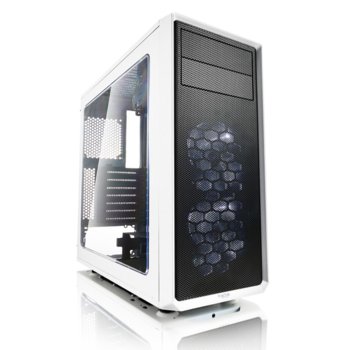 Кутия Fractal Design Focus G, ATX/mATX/ITX, USB 3.0, прозорец, бяла, без захранване | JAR Computers Fractal Design Focus G - White FD-CA-FOCUS-WT-W