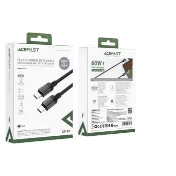 кабел acefast c9-03 usb cm to usb cm