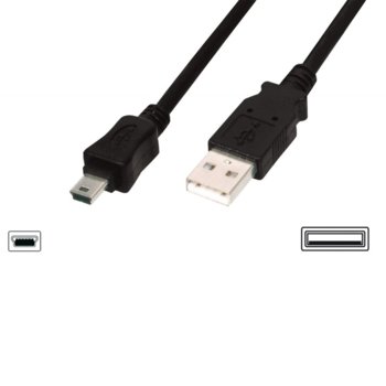 ASSMANN AK-300130-030-S USB A(м) към USB Mini B(м)