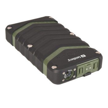 Външна батерия /power bank/ Sandberg, 20100mAh, Micro USB(ж)/USB A(ж), водоустойчива (IP67), черна | JAR Computers Sandberg Survivor Powerbank 20100