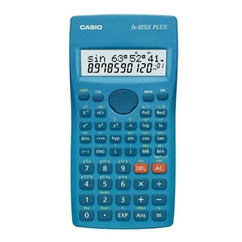 Калкулатор Casio FX-220 Plus, научен, изчисления на фракциите, процентни изчисления, тригонометрични и инверсни тригонометрични функции, общи и естествени логаритми, инженерна нотация, син image