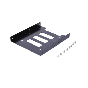 Преходник (mounting bracket) Makki MAKKI-HDB-250, от 2.5" HDD/SSD към 3.5" HDD/SSD, черен | JAR Computers Makki MAKKI-HDB-250