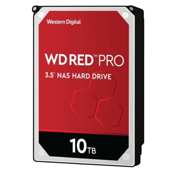 Твърд диск 10TB WD Red Pro NAS, SATA 6Gb/s, 7200 rpm, 256MB кеш, 3.5" (8.89 cm) | JAR Computers Western Digital Red Pro NAS 10TB WD102KFBX