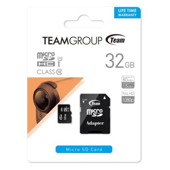 TeamGroup 32GB Micro SDHC + Adapter
