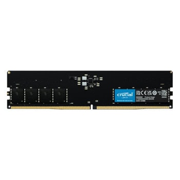 Памет 32GB DDR5 5600 MHz, ECC Unbuffered DIMM, Crucial CT32G56C46U5, 1.1V | JAR Computers Crucial CT32G56C46U5