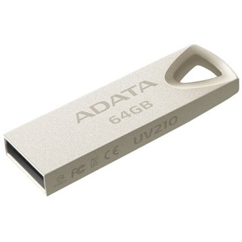 Памет 64GB USB Flash Drive, A-Data UV210, USB 2.0, златиста | JAR Computers 64GB A-Data UV210 USB2.0 AUV210-64G-RGD