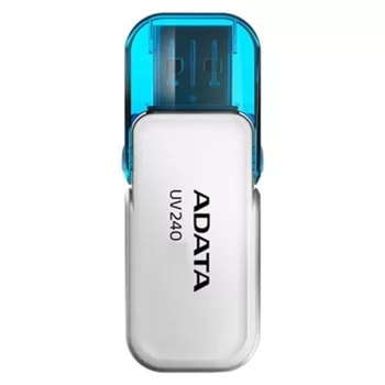 Памет 16GB USB Flash Drive, A-Data UV240, USB 2.0, бяла | JAR Computers Adata 16GB UV240 AUV240-16G-RWH