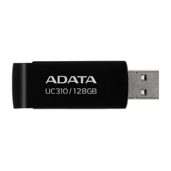 Памет 128GB USB Flash Drive, A-Data UC310, USB 3.2 Gen 1, черна | JAR Computers A-Data UC310 128GB Black UC310-128G-RBK