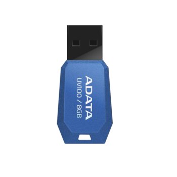 Памет 8GB USB Flash, A-Data UV100, синя | JAR Computers 8GB USB Flash A-Data UV100 синя
