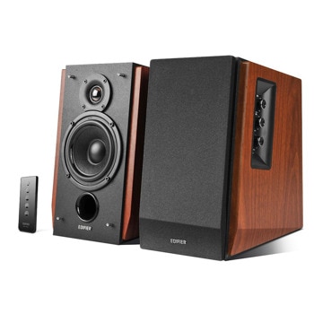 Тонколони Edifier R1700BT, 2.0, 66W RMS (2x15W + 2x18W), Bluetooth, 2x RCA, кафяви | JAR Computers Тонколони Edifier R1700BT Brown