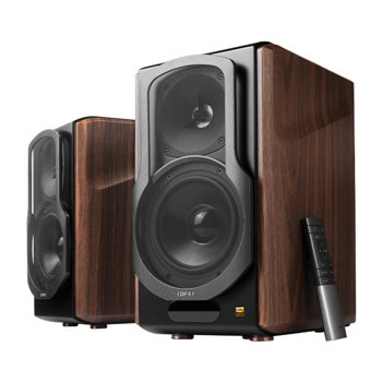 Тонколони Edifier S2000MKIII, 2.2, 130W RMS (2x50W + 2x15W), Bluetooth, Coaxial, Optical, 2x RCA, кафяви | JAR Computers Тонколони Edifier S2000MKIII