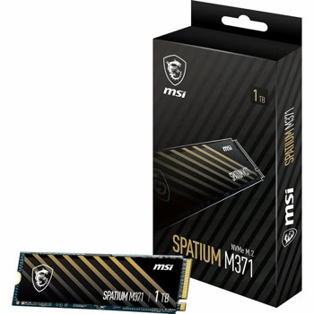 Памет SSD 1TB, MSI SPATIUM M371, NVMe, M.2 (2280), скорост на четене до 2350MB/s, скорост на запис до 1700MB/s | JAR Computers MSI SPATIUM M371 NVMe M.2 1TB S78-440L870-P83