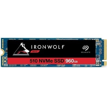 Памет SSD 960GB, Seagate IronWolf 510 (ZP960NM30011), PCIe NVMe, M.2 (2280), скорост на четене 3150 MB/s, скорост на запис 1000 MB/s | JAR Computers Seagate 960GB IronWolf 510 ZP960NM30011