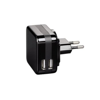Адаптер Hama Dual USB Charger, възможност за зареждане на две устройства едновременно, 5V към 2x USB, 4.2Ah | JAR Computers Hama Dual USB Charger, 2x USB, 5V, 4.2Ah