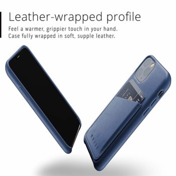 Mujjo Wallet iPhone 11 Pro blue MUJJO-CL-002-BL