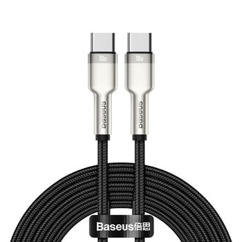 Кабел Baseus Cafule Series 100W (CATJK-D01), от USB C(м) към USB C(м), 2m, 100W, черен | JAR Computers Baseus CATJK-D01