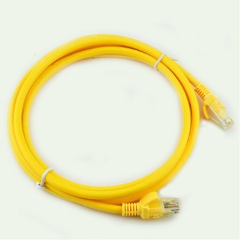 Пач кабел VCom, UTP, Cat 5e, екраниран, 10m, жълт | JAR Computers VCom UTP Cat 5e 10m NP511B-YELLOW-10m