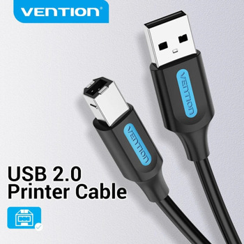 Кабел Vention USB A м to USB B м 1.5 m COQBG