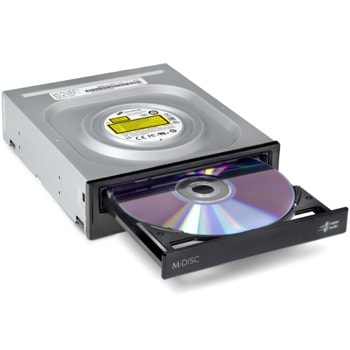 Оптично устройство Hitachi-LG GH24NSD5.ARAA10B, вътрешно, SATA, четене/записване, черно | JAR Computers LG GH24NSD5.ARAA10B Black