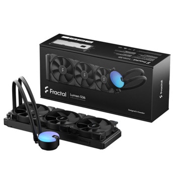 Водно охлаждане за процесор Fractal Design Lumen S36, съвместимост със сокети Intel LGA 1700/115x/1200/1366/2011/2011-3/2066 & AMD AM5/AM4/FM2+/FM2/FM1/AM3+/AM3/AM2+/AM2 | JAR Computers Fractal Design Lumen S36 FD-W-L1-S3611