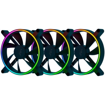 Вентилатори 140mm Razer Kunai Chroma RGB, 4-pin, 1600 rpm, черен, 3бр. | JAR Computers Razer Kunai Chroma RGB 140MM