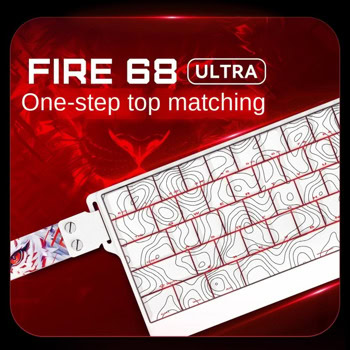 Клавиатура Madlions FIRE 68 ULTRA бяла