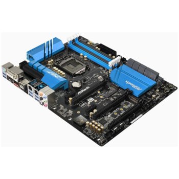 Дънна платка ASROCK Main Board Desktop iZ97 (S1150, 4xDDR3,2xPCIE3.0x16, 1xPCIE2.0x16,2xPCIEx1, 1xMiniPCI, SATA III Raid,GLAN,DVI,HDMI,DP) ATX retail | JAR Computers ASRock Z97 Extreme6