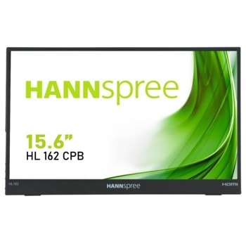 Монитор HANNSPREE HL162CPB, 15.6" (39.62) ADS панел, 60 Hz, Full HD, 15ms, 10000000:1, 250cd/m2, USB Type-C, Mini-HDMI image