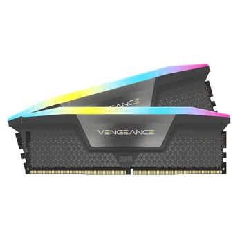 Памет 32GB (2x16GB) DDR5 6000MT/s, Corsair Vengeance RGB Black, CMH32GX5M2E6000Z36, 1.35V | JAR Computers Corsair CMH32GX5M2E6000Z36