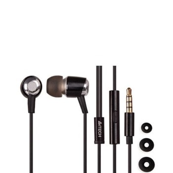 Слушалки A4Tech MK-770, микрофон, тип "тапи", 20 - 20 000 Hz, 3.5 mm jack, черни | JAR Computers A4Tech MK-770