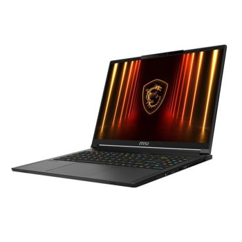 Лаптоп MSI Stealth A16 AI+ A3XWHG (9S7-15FL35-023), дванадесетядрен AMD Ryzen AI 9 HX 370 2.0/5.1GHz, 16" (40.64 cm) WQXGA IPS 240Hz OLED Display & GF RTX 5070 Ti 12GB, (HDMI), 32GB LPDDR5X, 2TB SSD, 1x USB 4.0 Type-C, Windows 11 Home | JAR Computers MSI Stealth A16 AI+ A3XWHG 9S7-15FL35-023