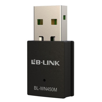 Мрежови адаптер LB-Link BL-WN450M, 300Mbps, 2.4GHz(300 Mbps), Wireless-N, USB 2.0 | JAR Computers LB-LINK BL-WN450M 19047