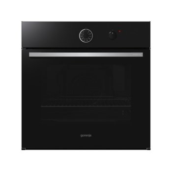 Фурна за вграждане GORENJE BO 71 SY2 B, клас А, 3300 W, 67л., Механично управление, SuperSize тави, SilverMatte емайл, AquaClean почистване, черна | JAR Computers GORENJE BO 71 SY2 B