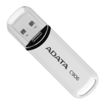 Памет 16GB USB Flash Drive, A-Data C906, USB 2.0, бяла | JAR Computers 16GB USB Flash, A-Data C906, бяла